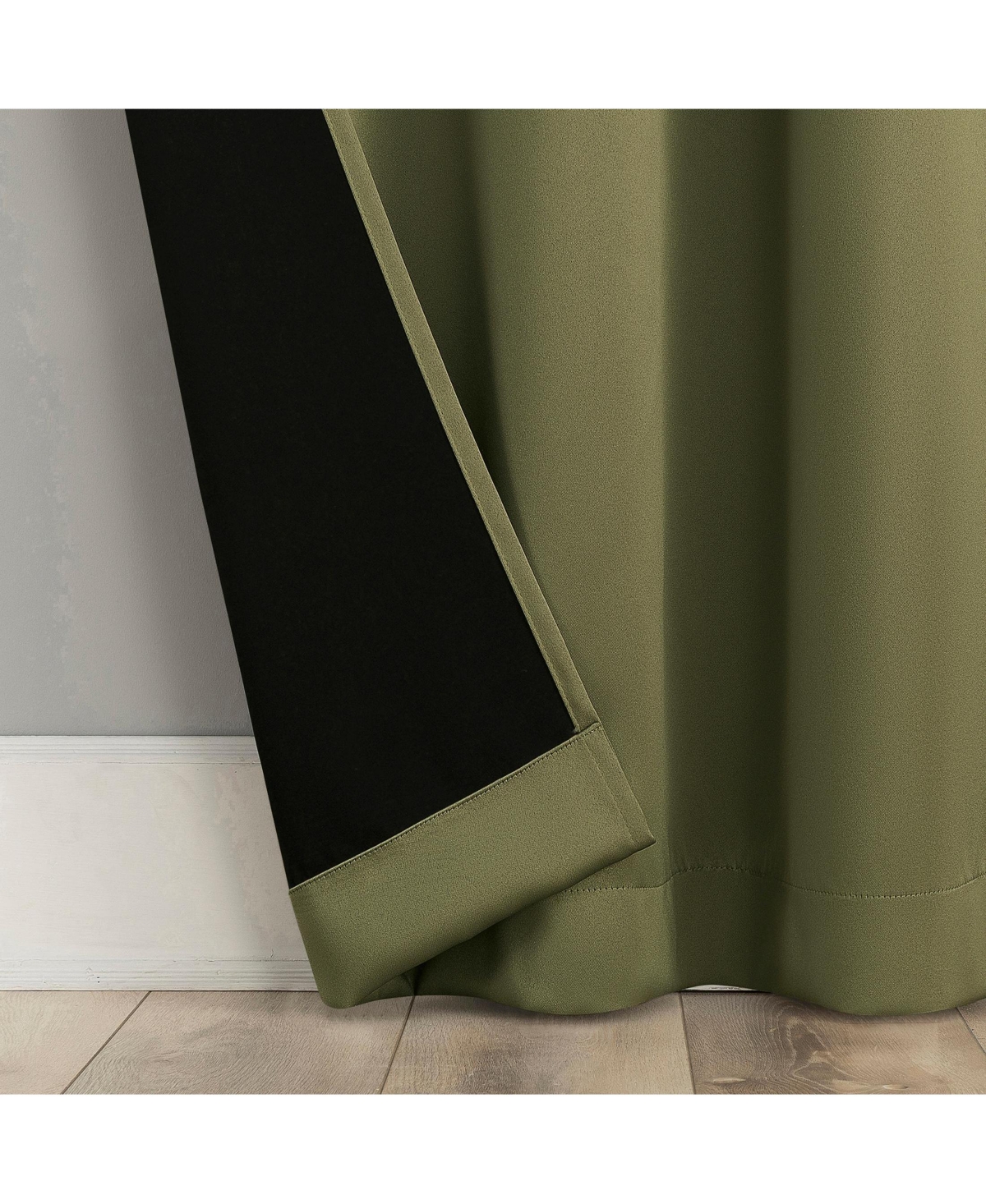 Sun Zero Sheridan Magnetic Closure Blackout Grommet Curtain Panel Pair