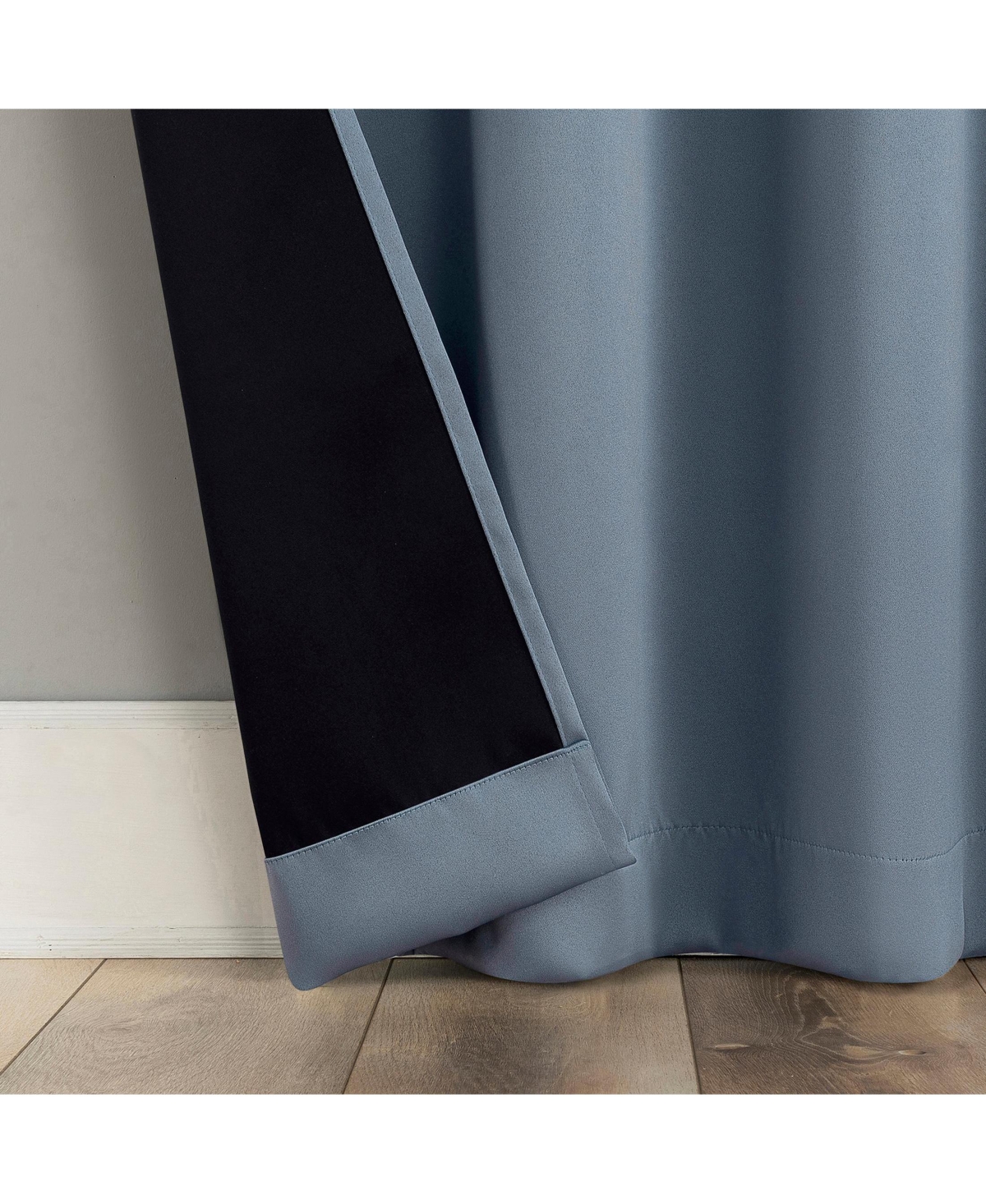 Sun Zero Sheridan Magnetic Closure Blackout Grommet Curtain Panel Pair