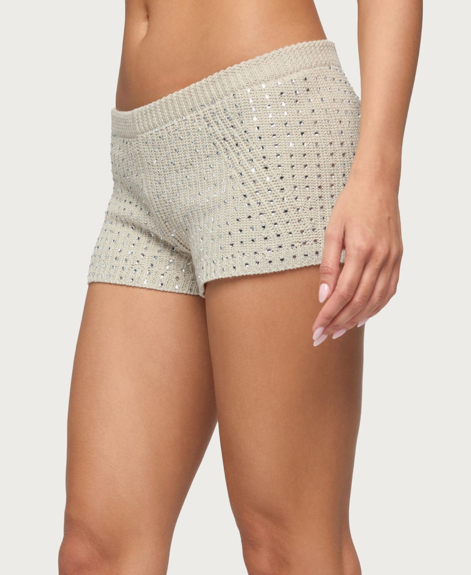 Women's Mackenzie Rhinestone Knit Shorts