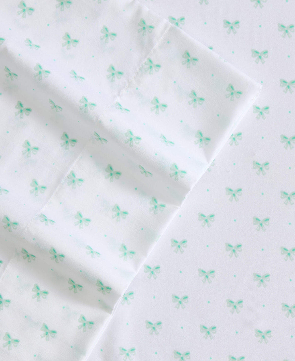 Laura Ashley Lovely Bows Microfiber -Pc. Sheet Set