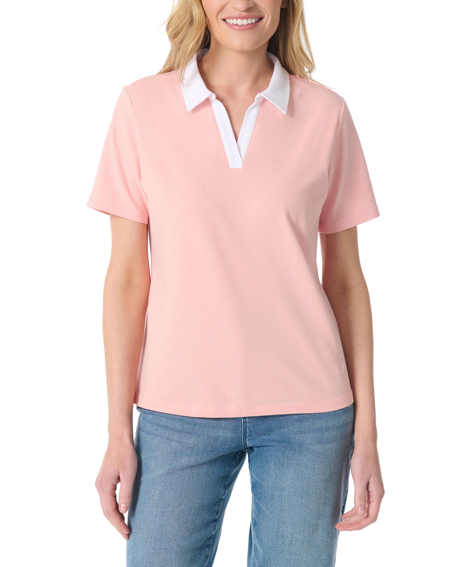 Women's Polo Point Collar Short-Sleeve T-Shirt