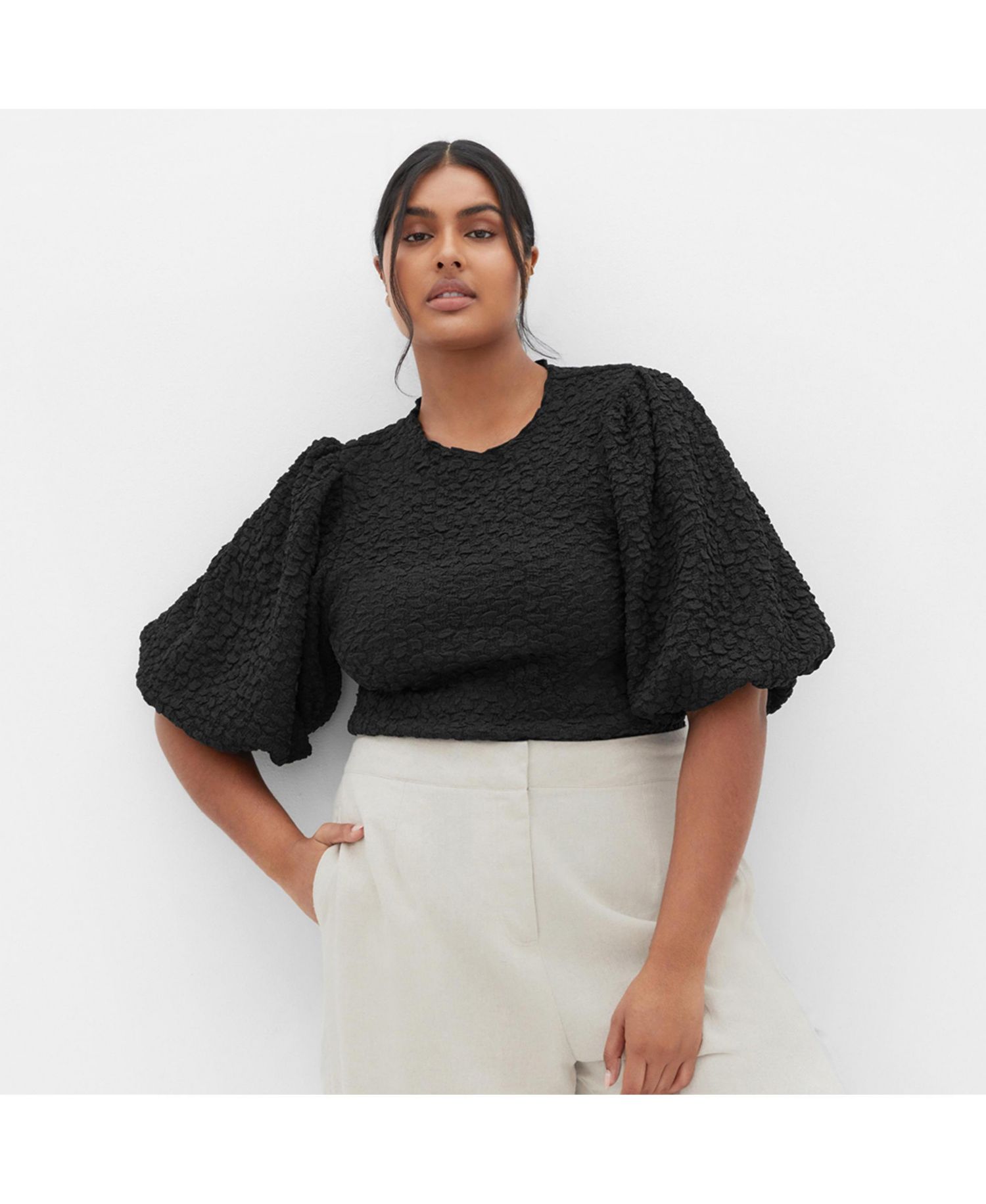 Women's Chrissie Balloon Sleeve Top