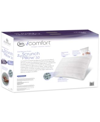 serta icomfort 2 in 1 scrunch pillow