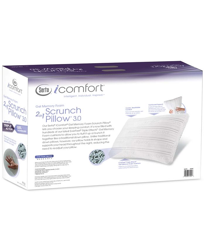 Serta® iComfort® Scrunch Queen Pillow Nationwide Furniture