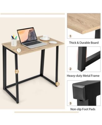  Space-saving Folding Computer Desk for Home Office