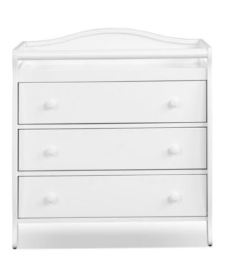 Baby Changing Table with 3 Storage Drawers and Safety Belt