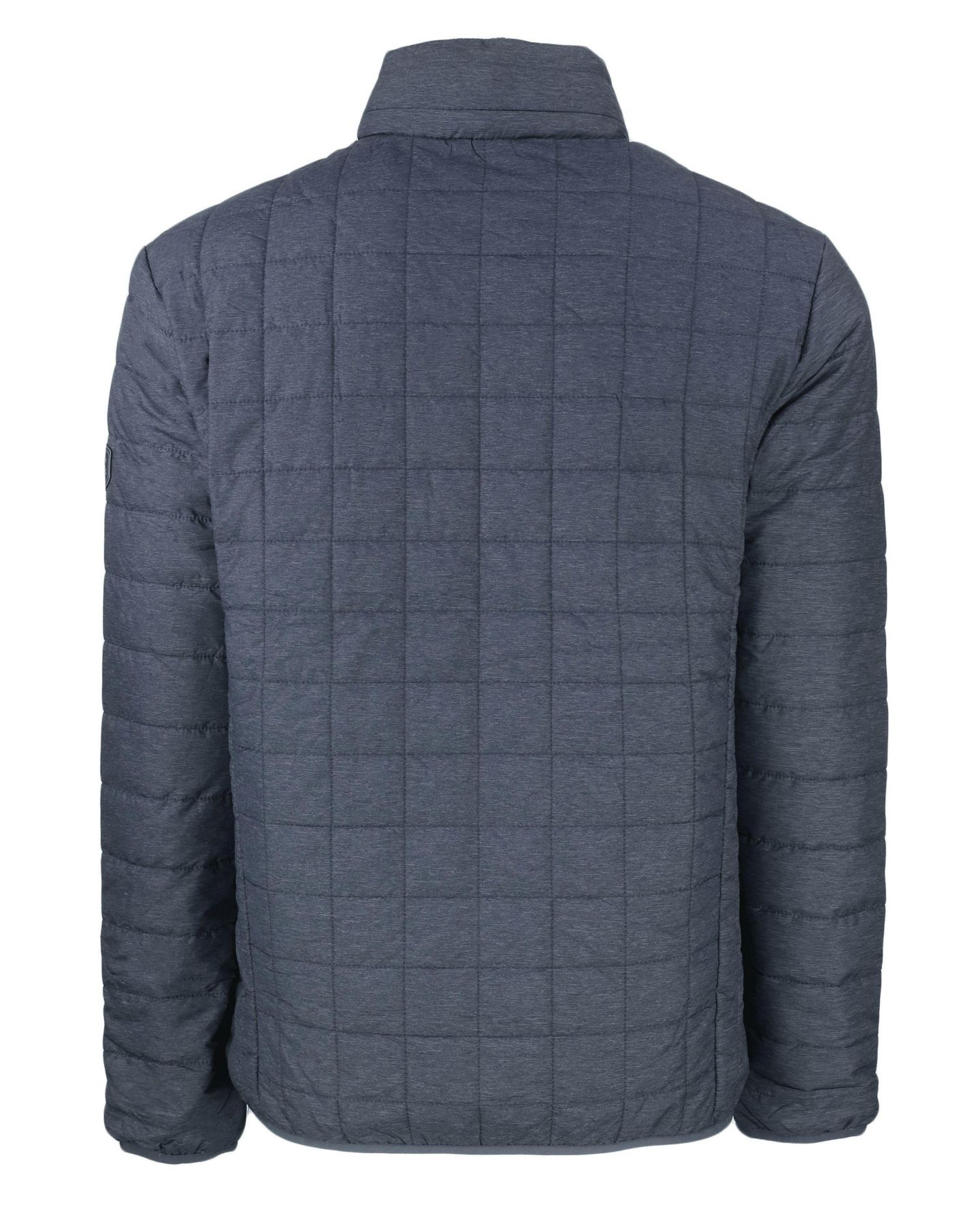 Мужская куртка Cutter & Buck Big & Tall Cutter and Buck Rainier PrimaLoft Insulated Long Sleeve Puffer, цвет: Антрацитовый меланжевый — фото 2