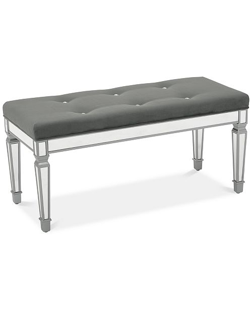Office Star Boland 42 Mirrored Bench Reviews Furniture Macy S