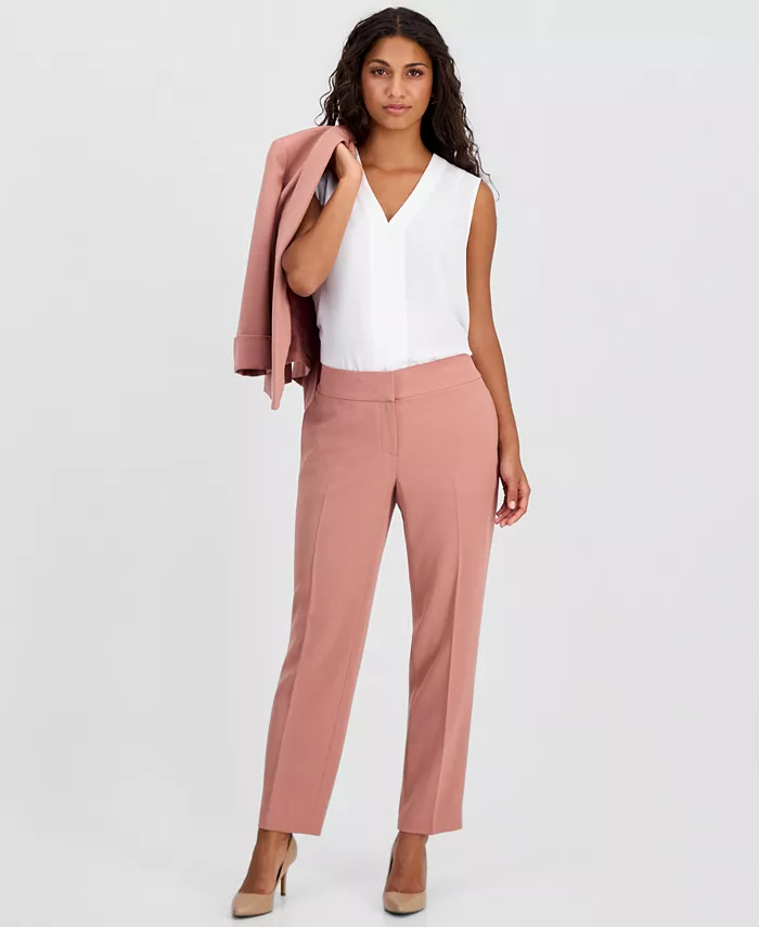 Petite Mid Rise Straight-Leg Pants - thumbnail 2