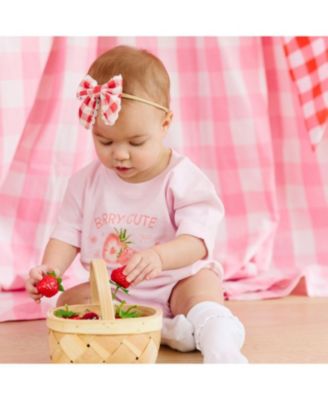 Baby Girls Berry Cute Strawberry Short Sleeve Romper