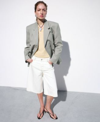 Selection Women's Straight Mid-Rise Bermuda Shorts