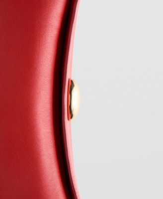 Selection Women's Metal Detail Leather Shoulder Bag