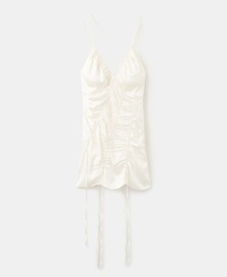 Selection Women's Adjustable Ruched Satin Dress