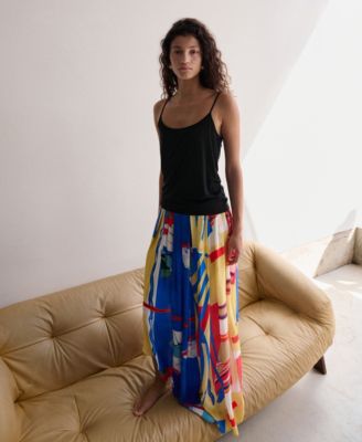 Selection Women's Asymmetrical Printed Skirt