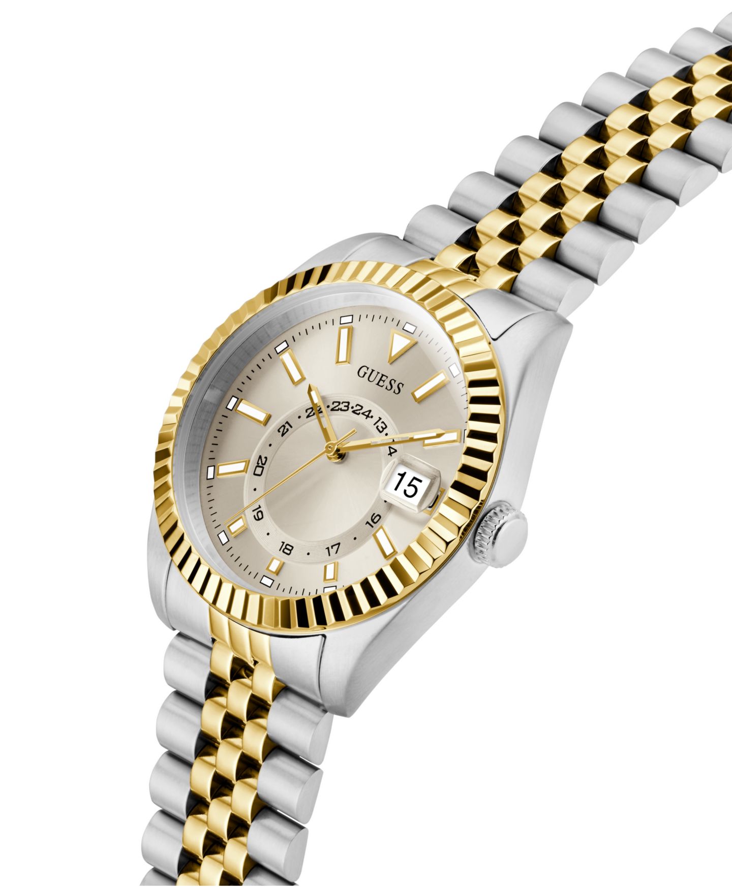 Мужские часы GUESS Two-Tone Stainles Steel Multi-Function Watch, 42mm — фото 4