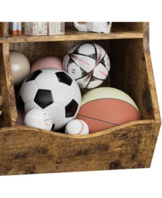 Set of 2 Kids 3-Tier Bookshelves, Toy Storage Cabinet with Cubby Shelves for Playroom, Bedroom, or Classroom