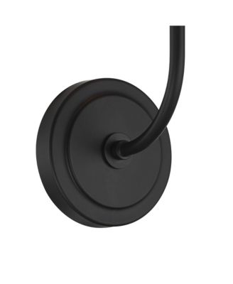 Possini Euro Nina 14" High Matte Black Wall Sconce