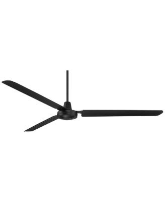 72" Velocity Matte Black Ceiling Fan with 38" Downrod