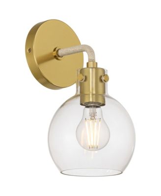 Possini Euro Wicander 11 1/4" High Antique Brass Wall Sconce Set of 2