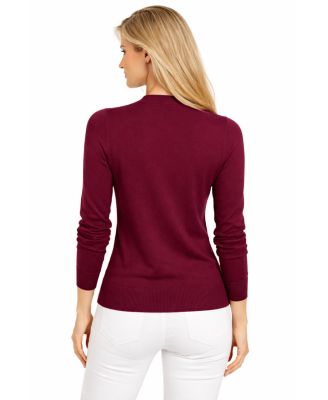 Women's Merino Wool Light Weight Cardigan Ultra Soft Fine Gauge V Neck Sweaters