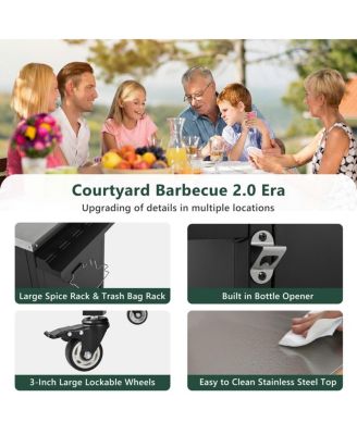  Large Grill Table for Big Green Egg and Kamado Joe