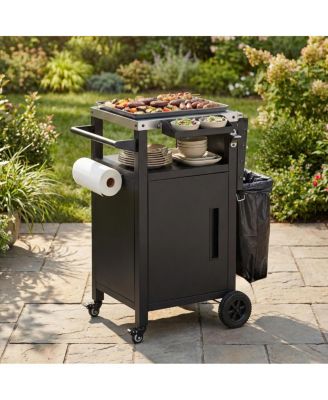 Outdoor Grill Cart Storage and Wheels