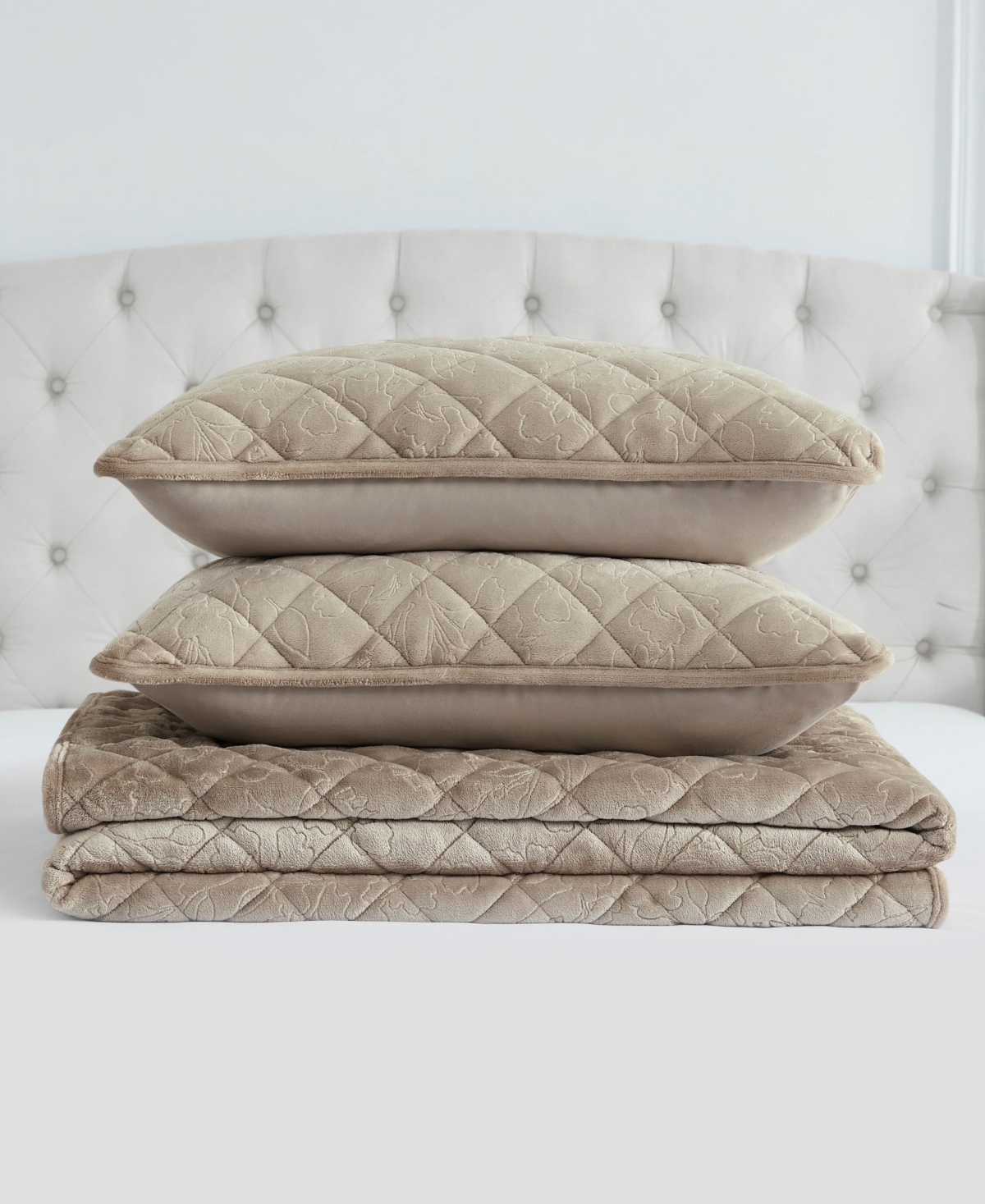 Bcbg Maeve Embossed Plush 3-Pc. Quilt Set