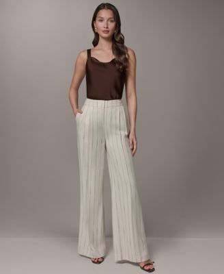 Petite High-Rise Wide-Leg Pants