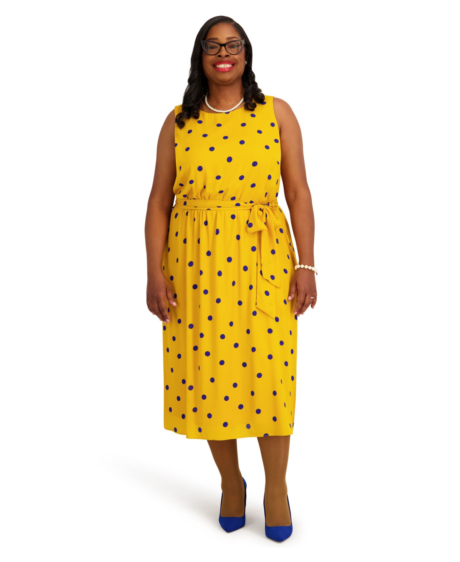 Women's Crewneck Sleeveless Dress