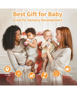 Smarty Bunny Musical Baby Rattle - Light-Up Educational & Sensory Toy with Songs and Color Learning