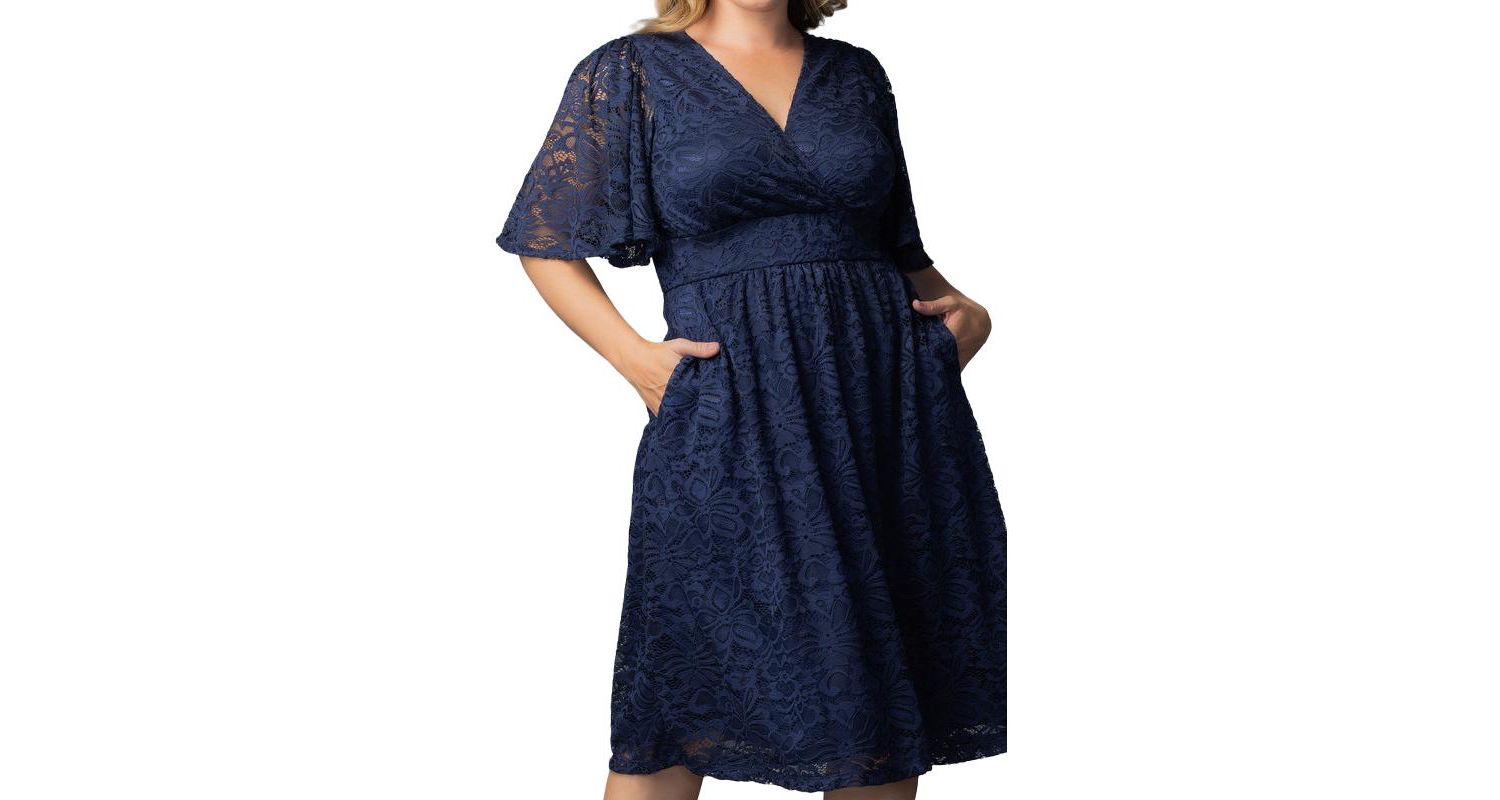 Plus Size Fable Lace Cocktail Dress