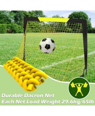 7x5 FT and 5x3.6 FT Portable Soccer Goal for Youth Players Ages 6-14, Large-Frame Design Built for Long-Term Development, Easy Setup