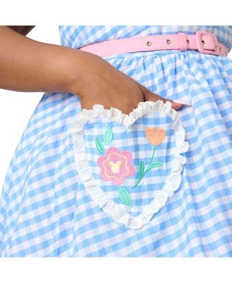 Plus Size Halter Scallop Swing Dress