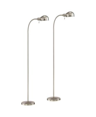 Ridley Modern Adjustable Gooseneck Standing Floor Lamps, Set of 2, 61" Tall