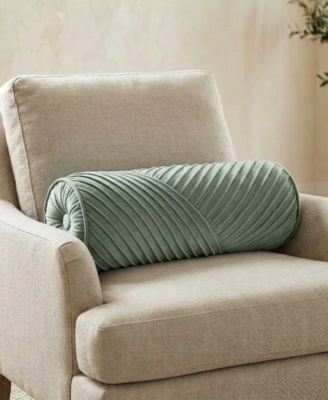 Chelsea Spliced Neckroll Decorative Pillow, 8" x 24"