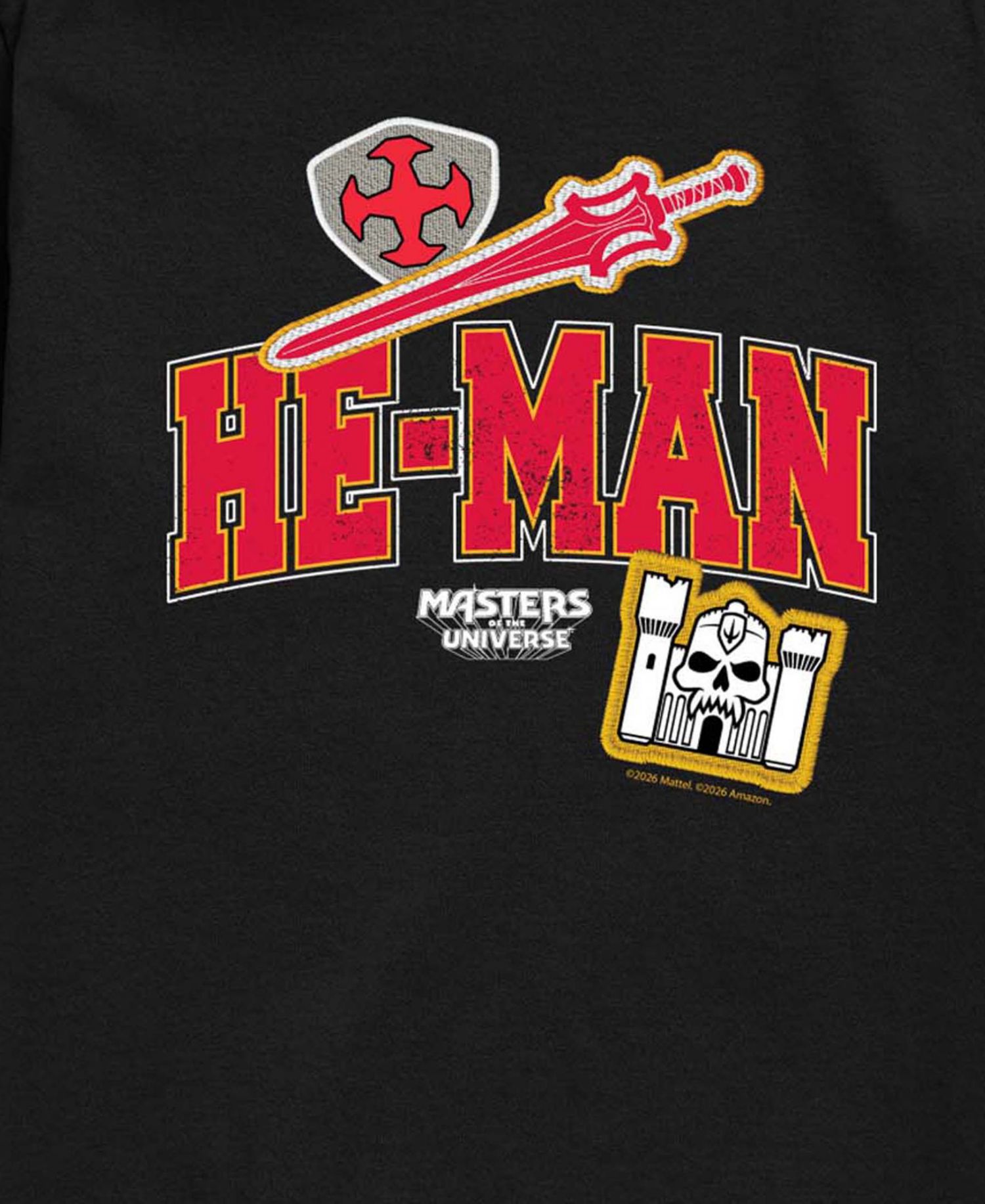 Boys' 8-20 Masters of the Universe He-Man Colligiate Short-Sleeve Graphic T-Shirt