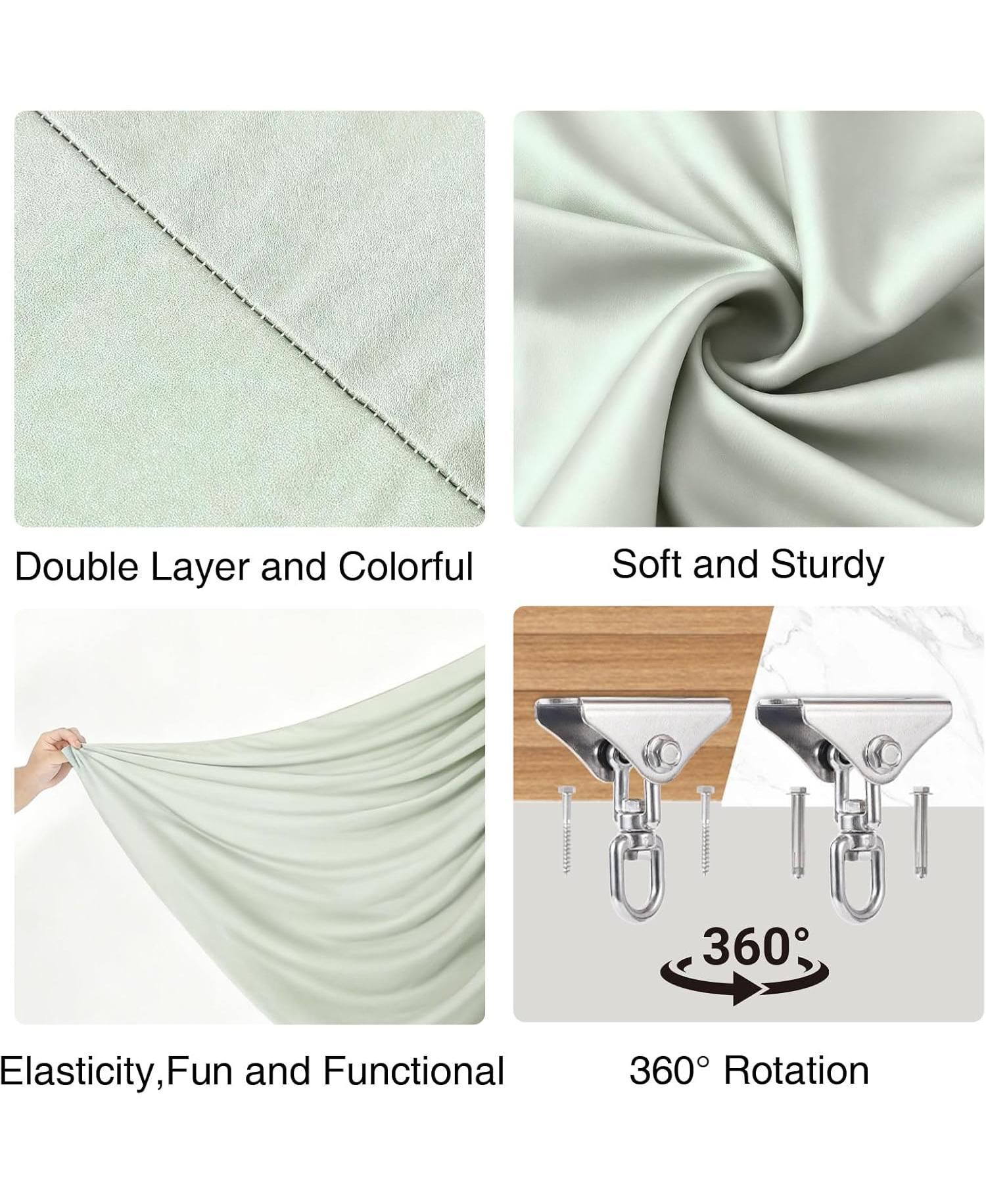 Sensory Swing Dual-Layer Therapy Swing for Autism, ADHD and Sensory Needs, Calming Hug Effect, 360degree(s) Swivel