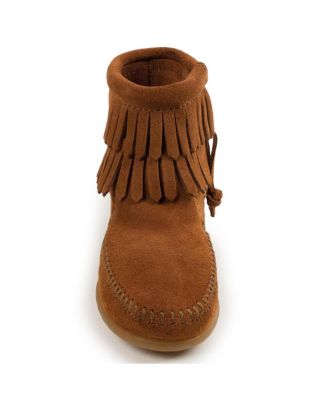 Little Girls Kids' Suede Double Fringe Side Zip Boots