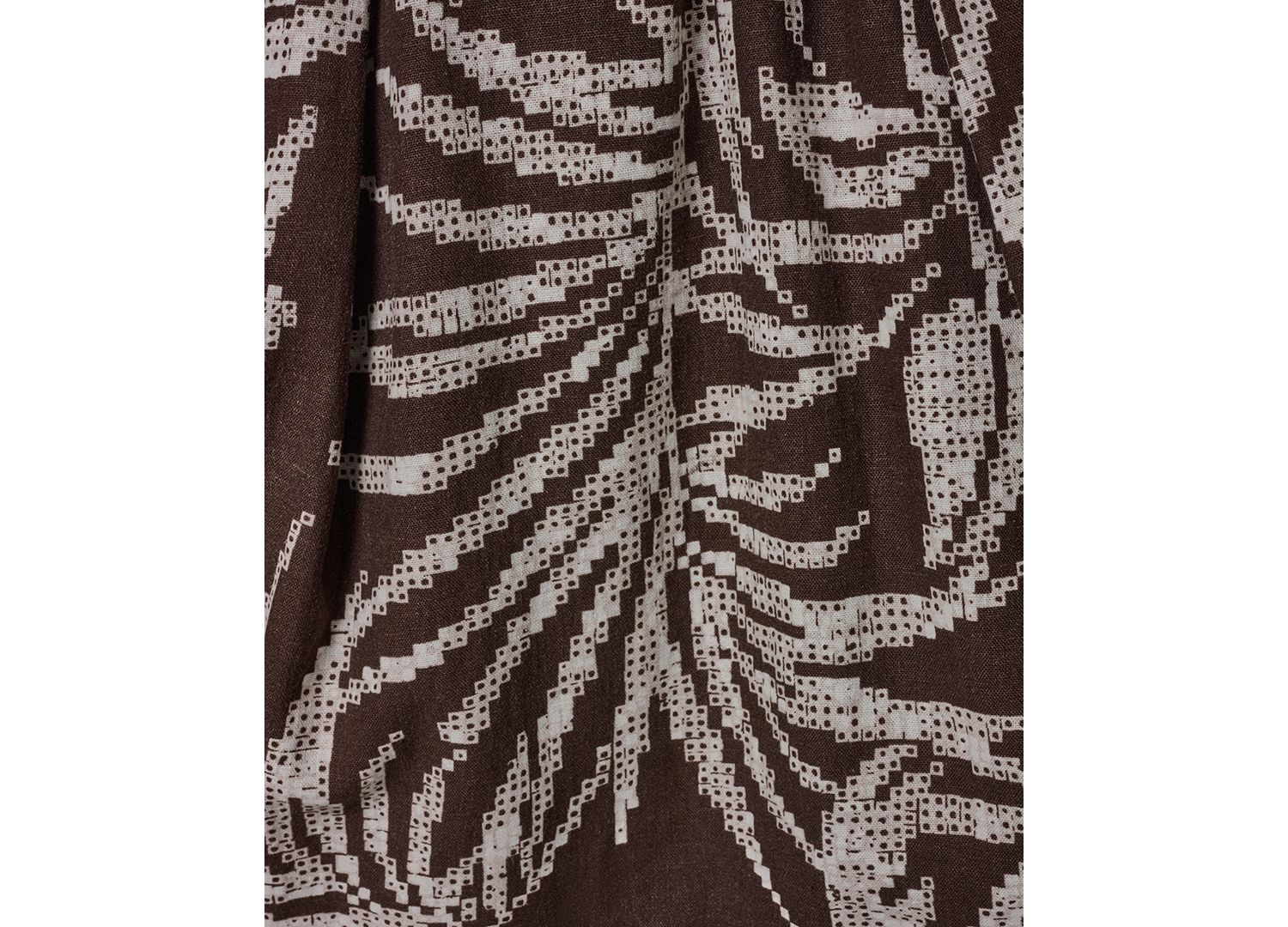 Women's Printed Square Neck Midi Dress