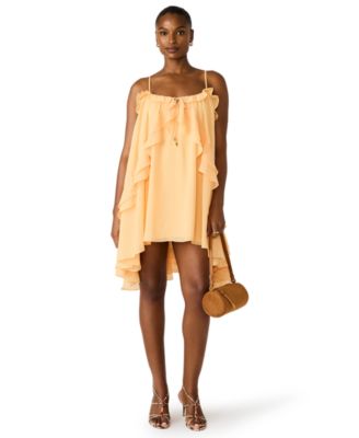 Women's Ruffled Square Neck Dress