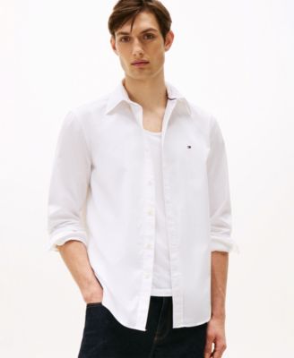 Men's Regular-Fit Stretch Poplin Button-Down Shirt