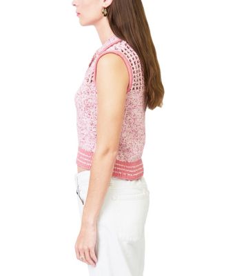 Women's Clover Sleeveless Mesh Polo