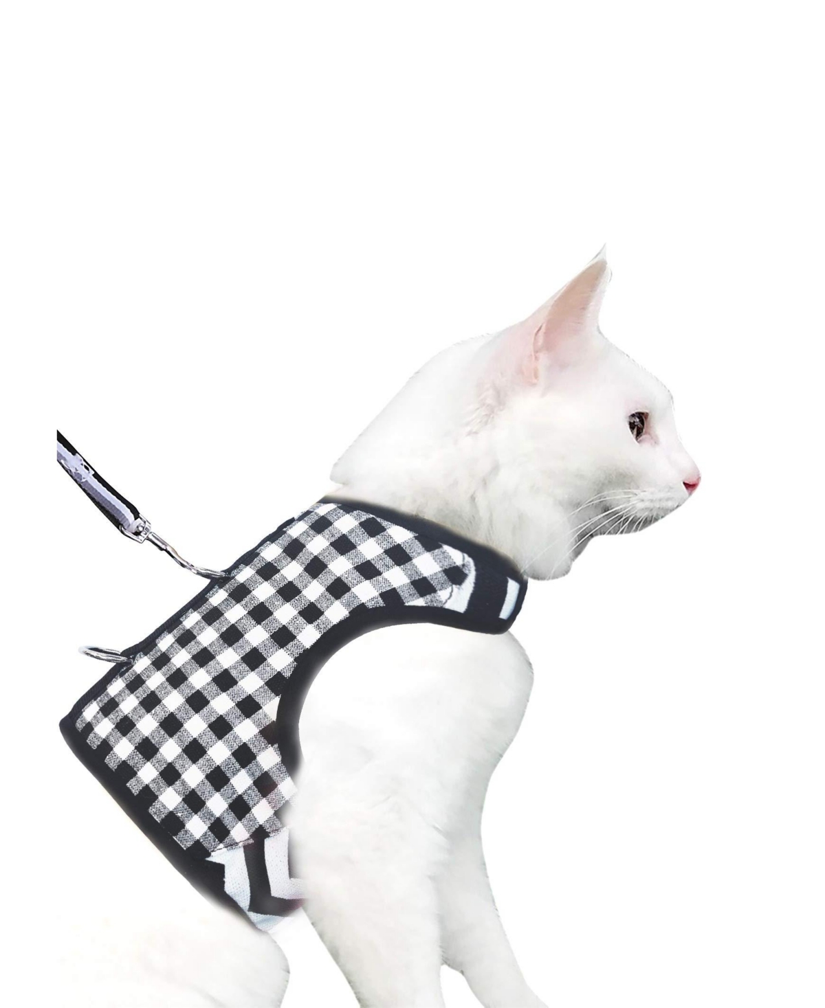 Aronkl Escape Proof Cat Harness Leash Set Breathable Mesh Adjustable Padded Vest For Walking