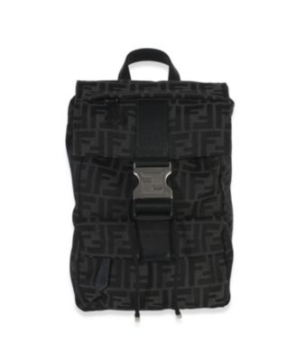 Black Zucca Canvas Small Fendiness Crossbody Bag