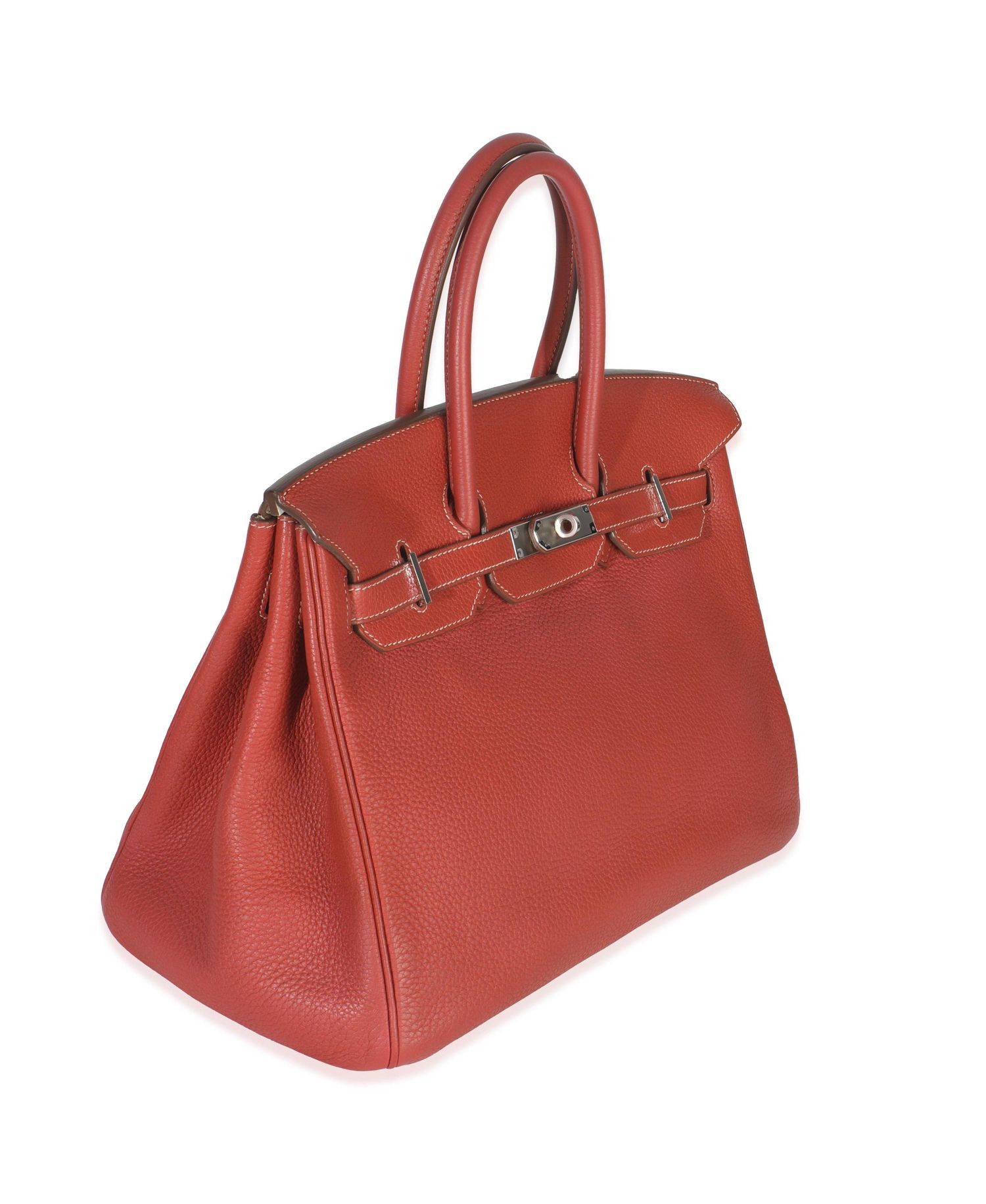 Sanguine White Clemence Verso Birkin 35 PHW
