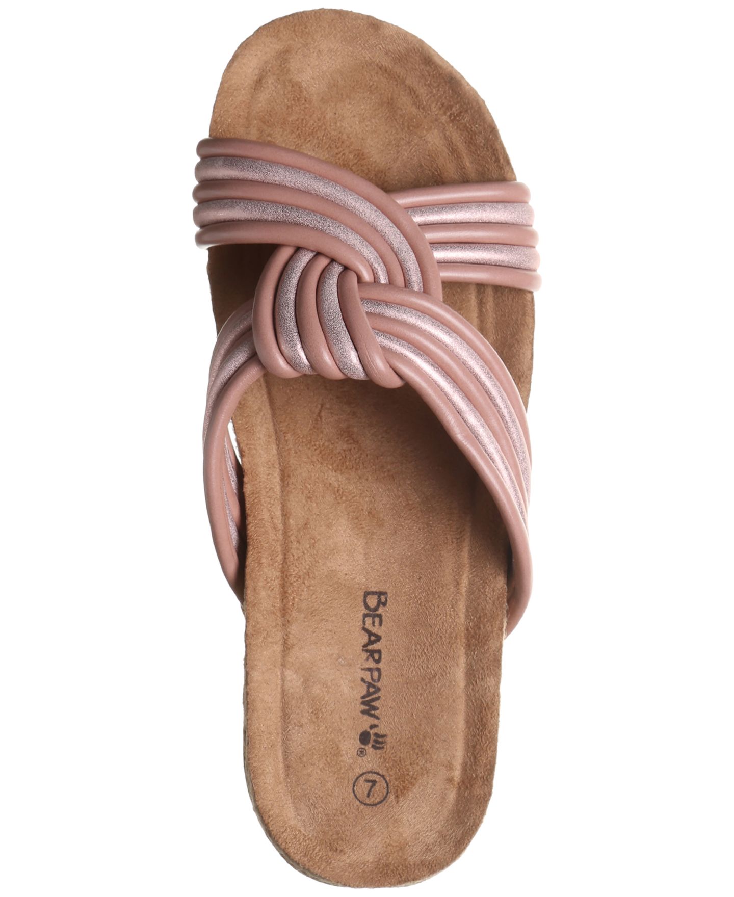Женские сандалии Bearpaw Mariella Slip-On, цвет: Пудровый — фото 3