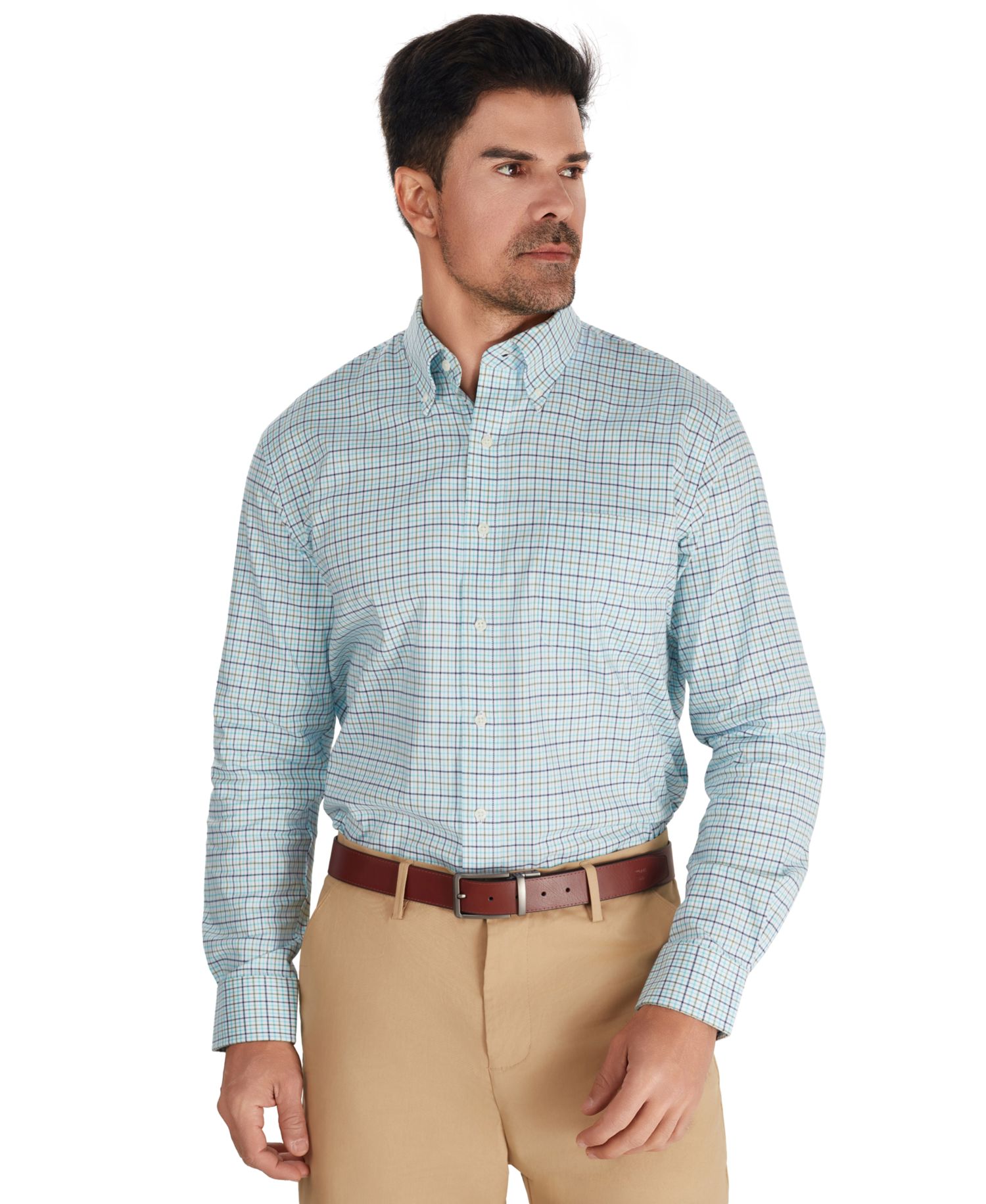 Men's Fashion Poplin Henry Shirt