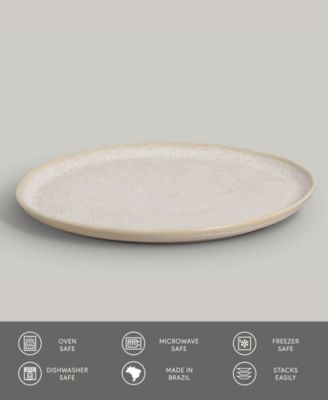 Stoneware Buffet Dinner Plates, Set of 6