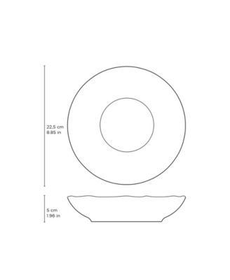 Stoneware Salad Bowls, Set of 6