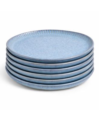 Stoneware Linhas Dinner Plates, Set of 6
